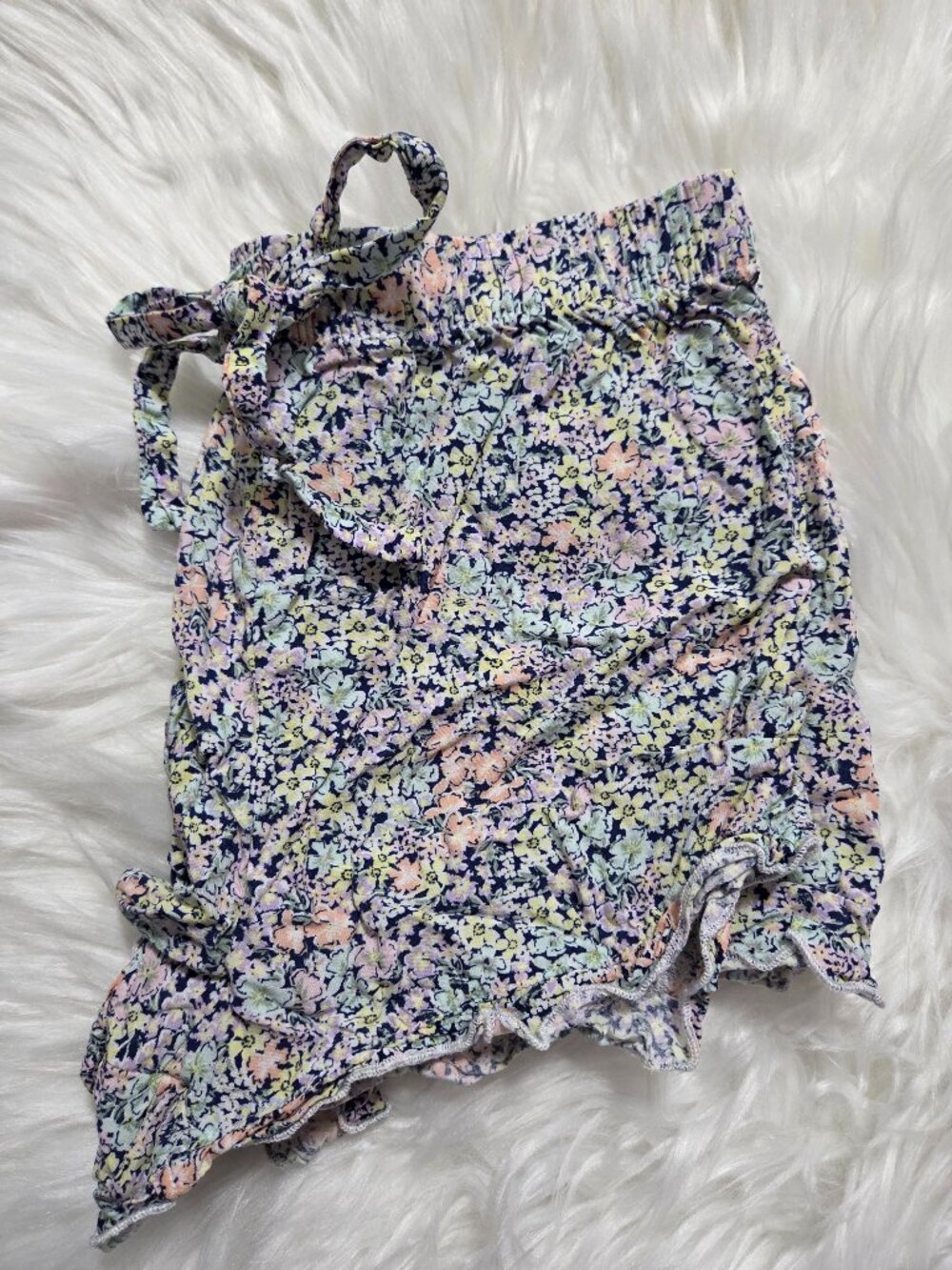 Primark Crinkle Style Floral Pajama Shorts